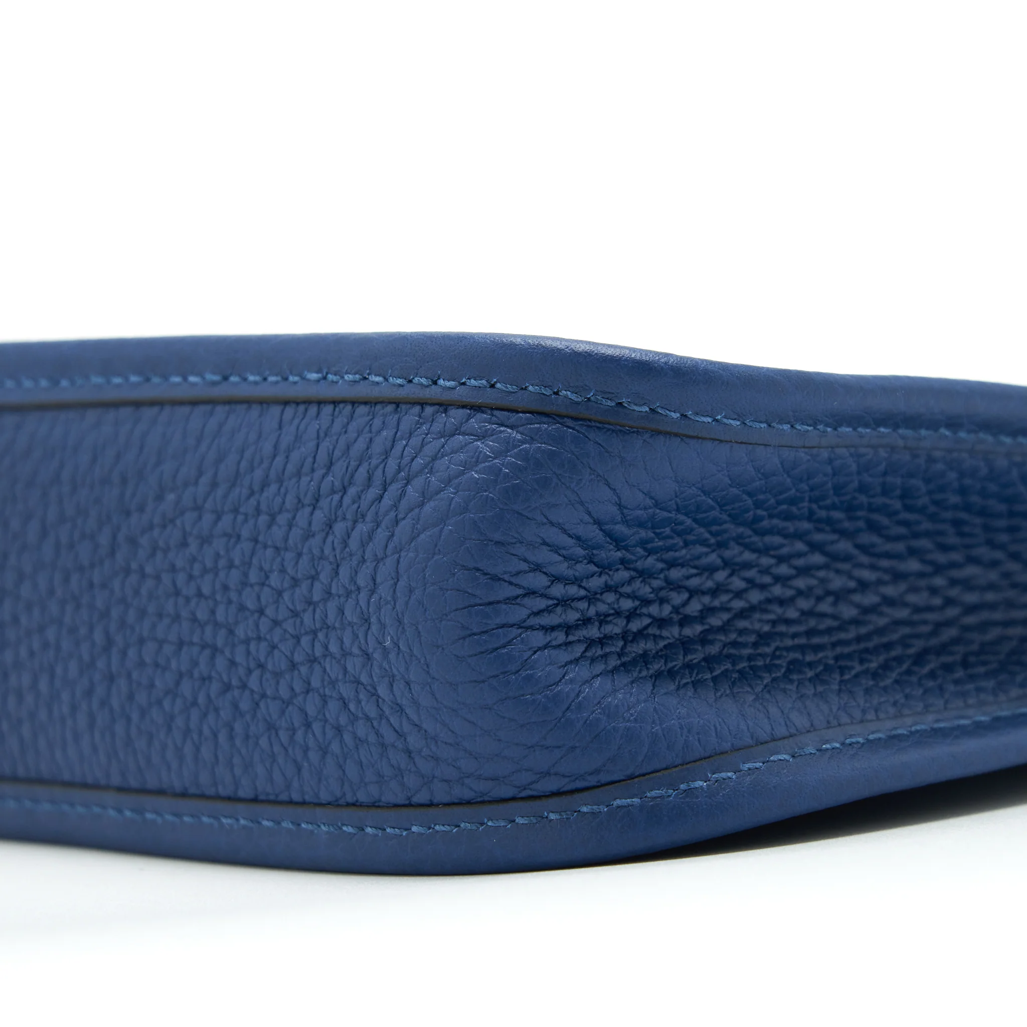 Hermes Mini Evelyne Clemence Deep Blue GHW Stamp Y - Image 8