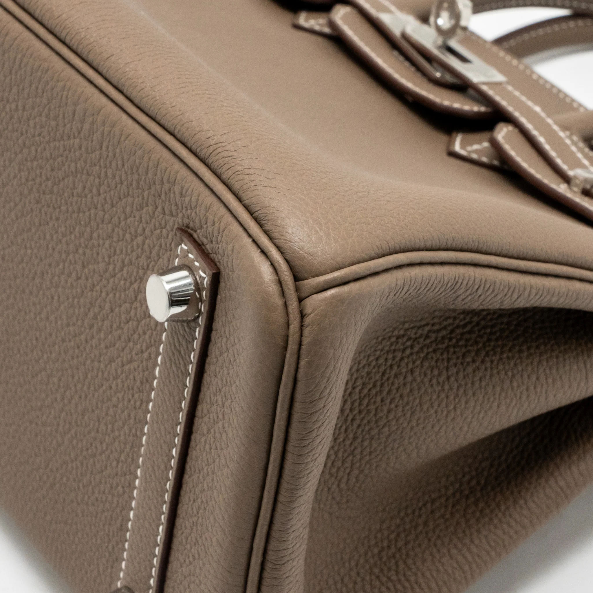 Hermes birkin 25 togo Etoupe SHW stamp K - Image 10