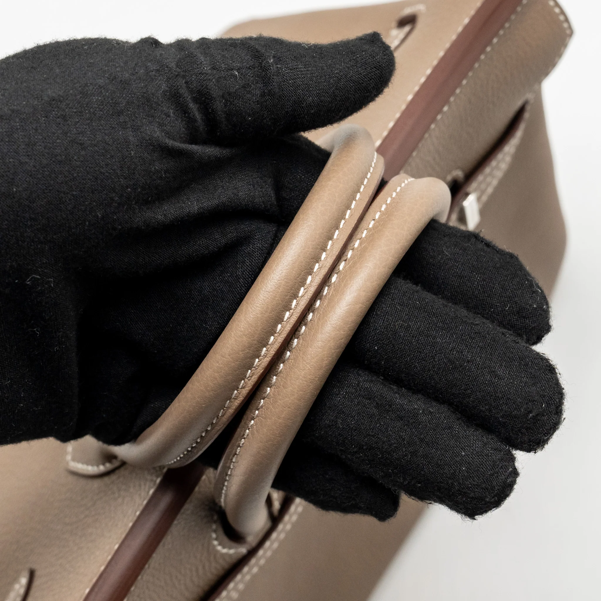 Hermes birkin 25 togo Etoupe SHW stamp K - Image 13