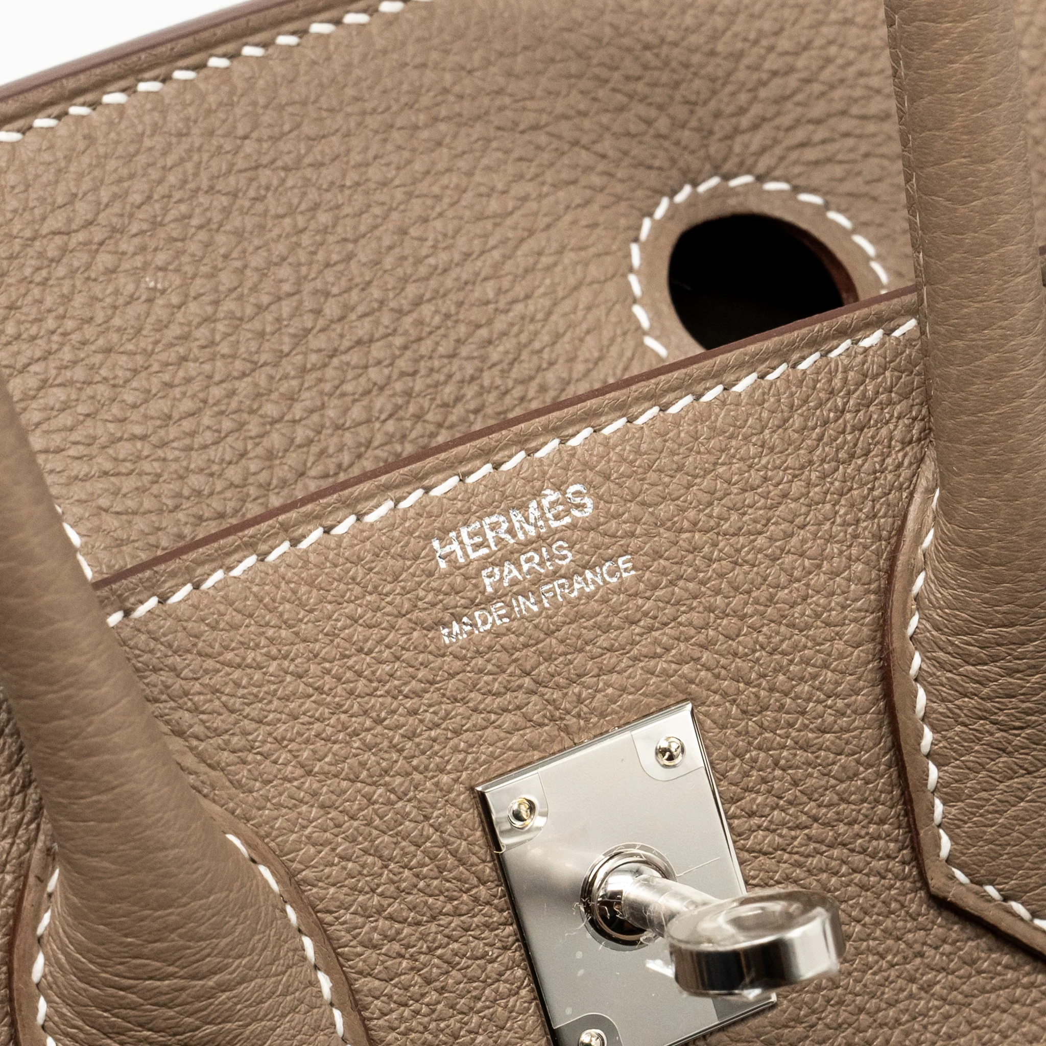 Hermes birkin 25 togo Etoupe SHW stamp K - Image 15