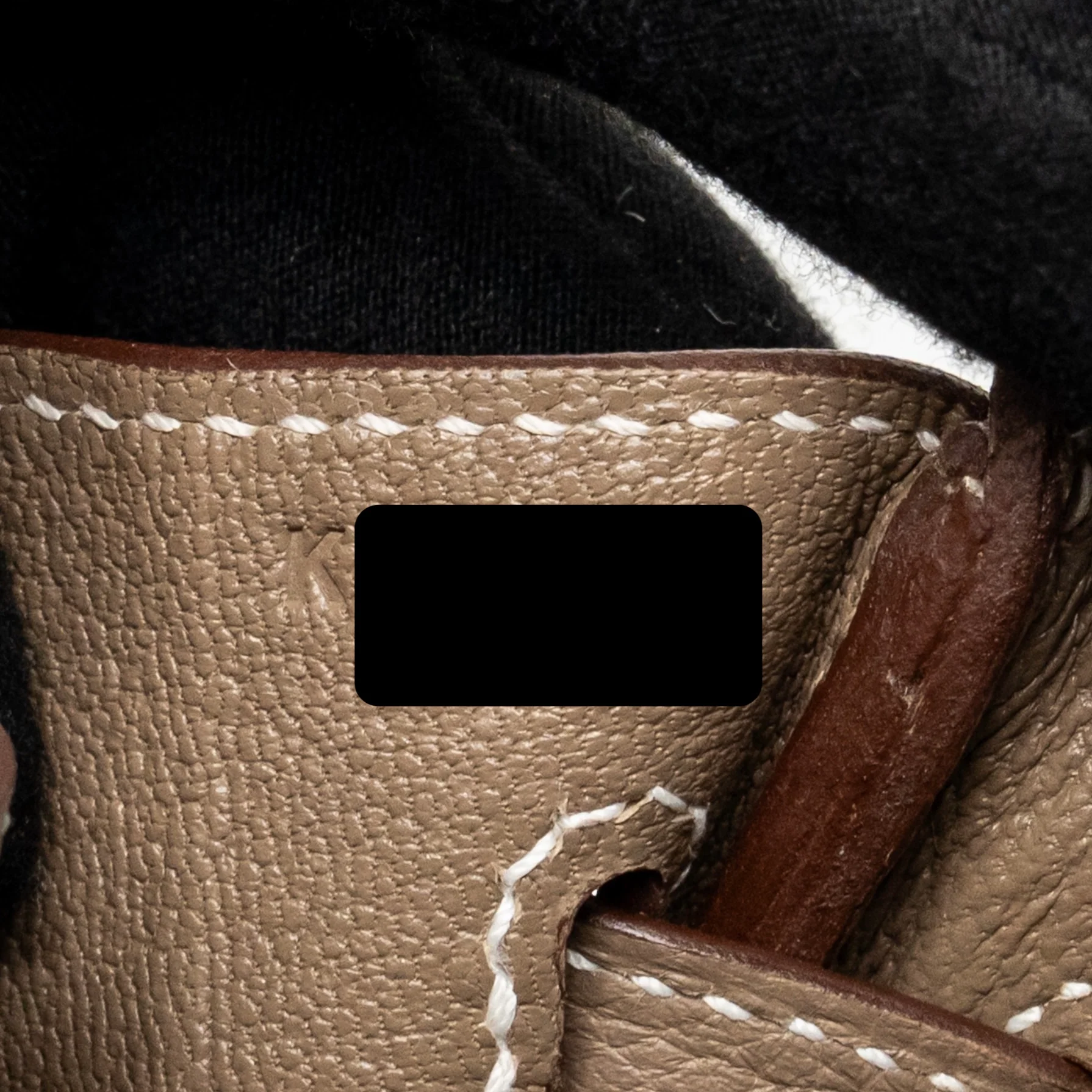 Hermes birkin 25 togo Etoupe SHW stamp K - Image 17