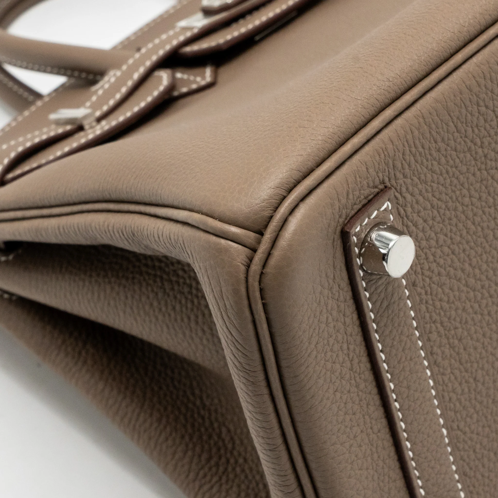 Hermes birkin 25 togo Etoupe SHW stamp K - Image 9