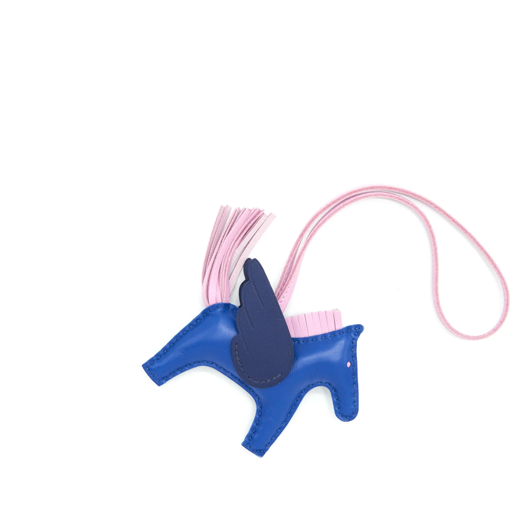 Hermes Rodeo Pegase PM Bag Charm Blue Fra/ Mauve Sylve/ Saphir - Image 3