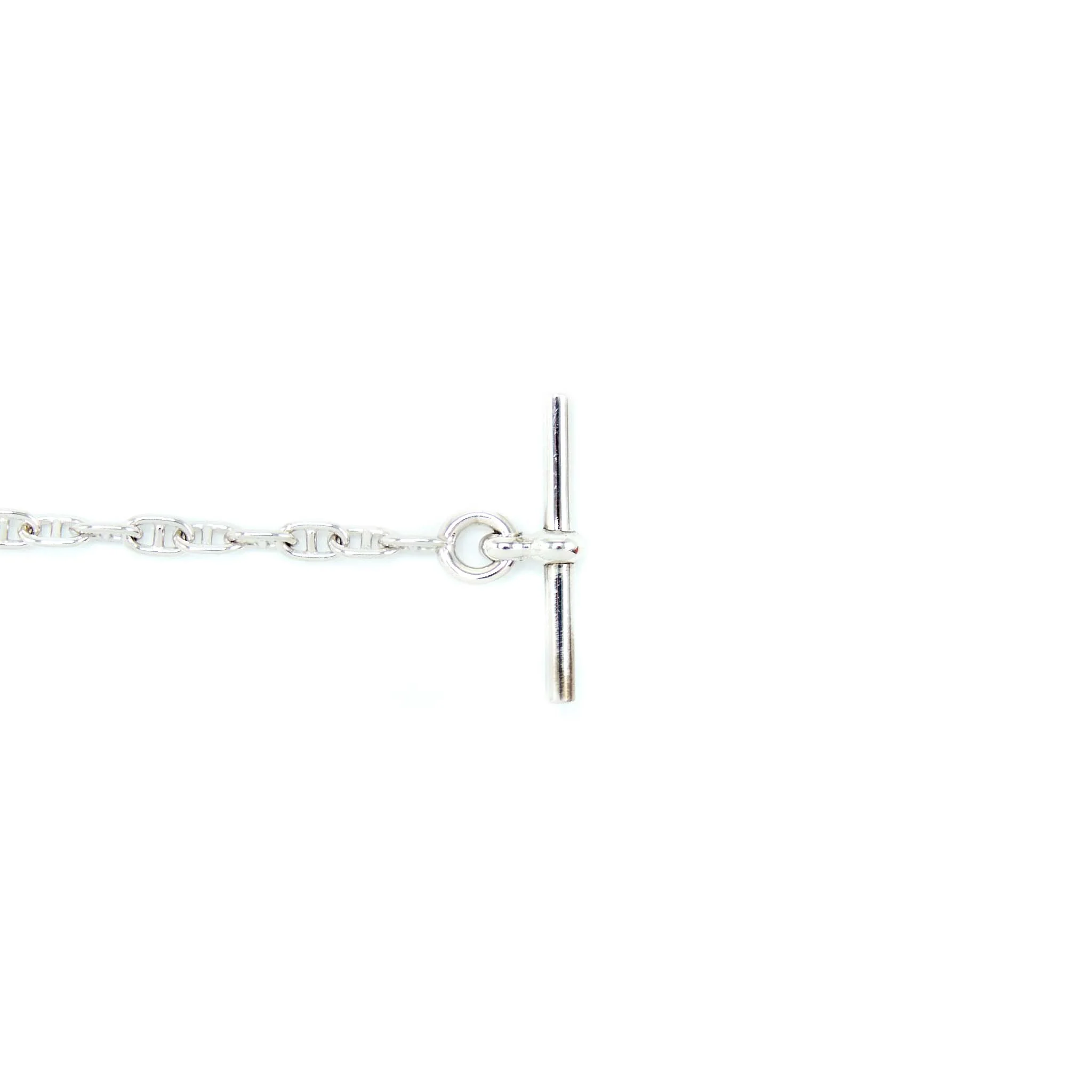 Hermes Size SH New Farandole Bracelet White Gold With Diamonds And Toggle Closure - Image 4