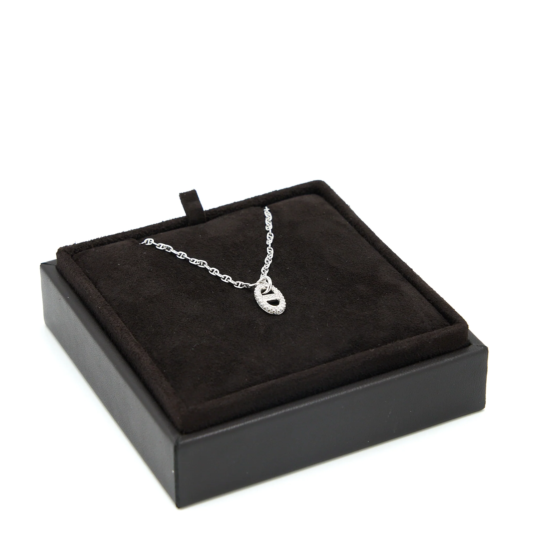 Hermes Size ST Small Model New Farandole Pendant White Gold with Diamonds - Image 3