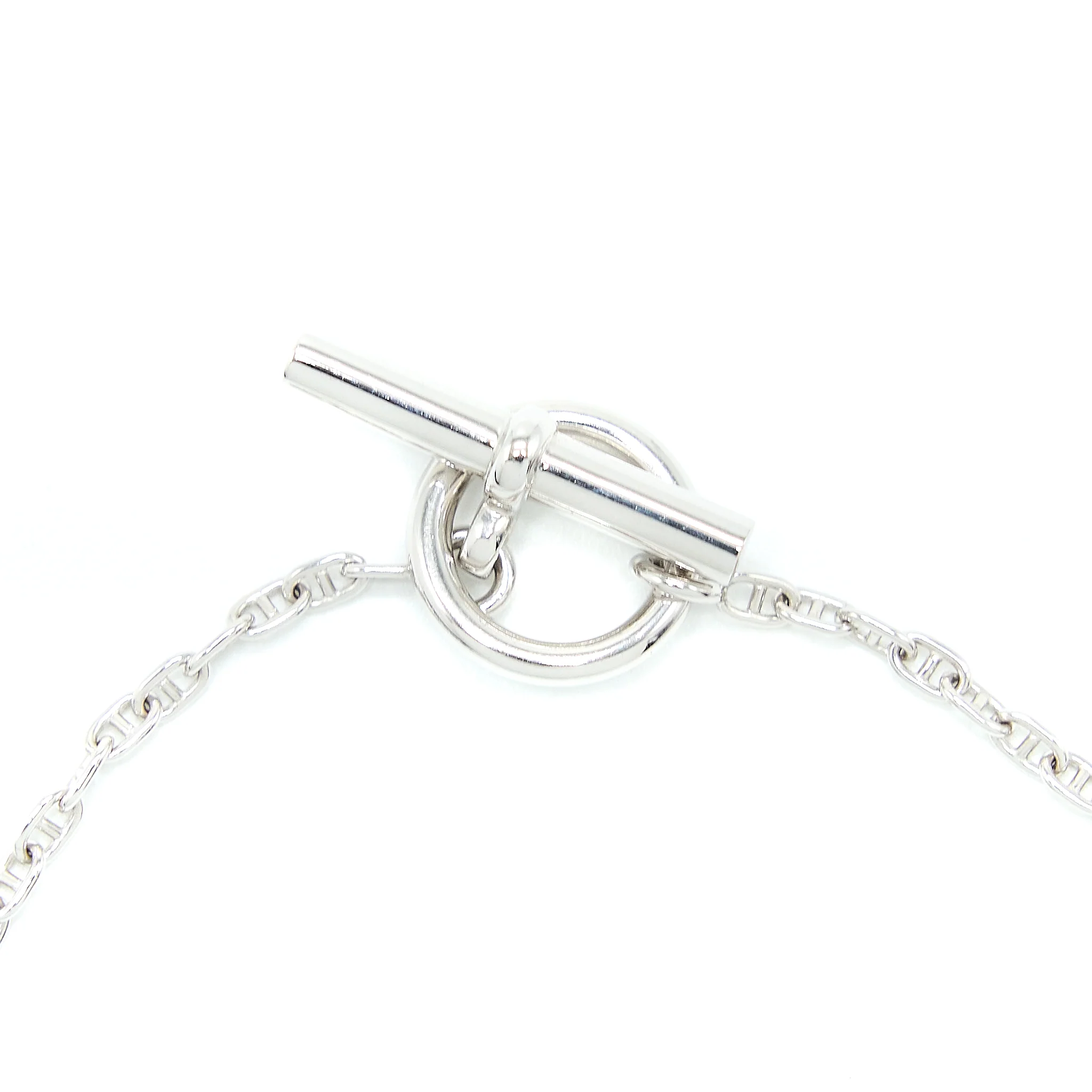 Hermes Size ST Small Model New Farandole Pendant White Gold with Diamonds - Image 5