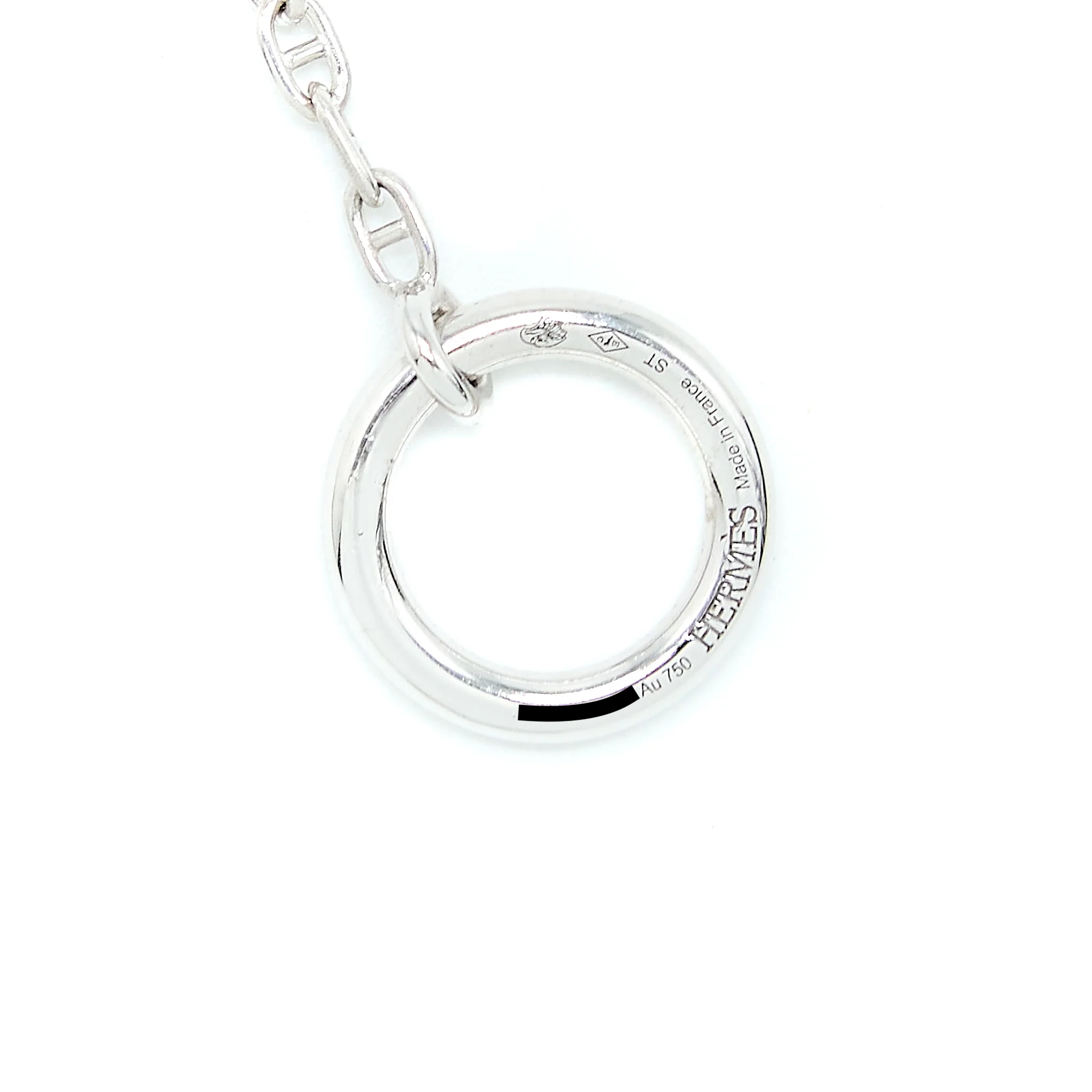 Hermes Size ST Small Model New Farandole Pendant White Gold with Diamonds - Image 6