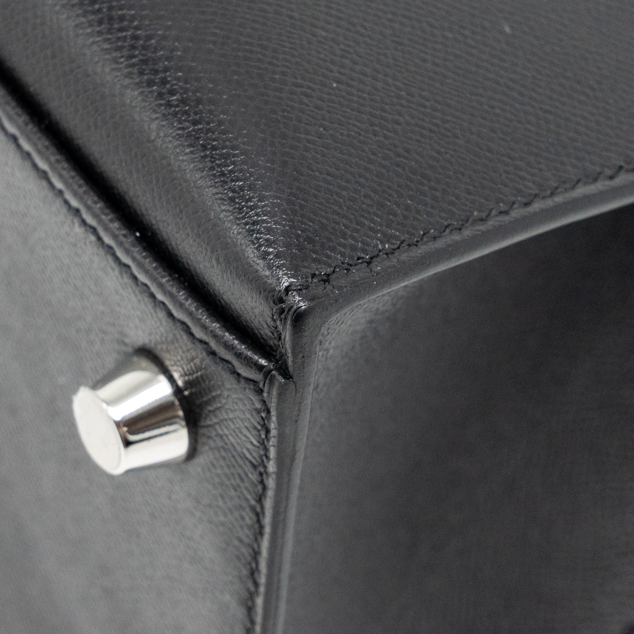 Hermes Touch Kelly 25 Madame / Crocodile Niloticus Black SHW Stamp U - Image 10