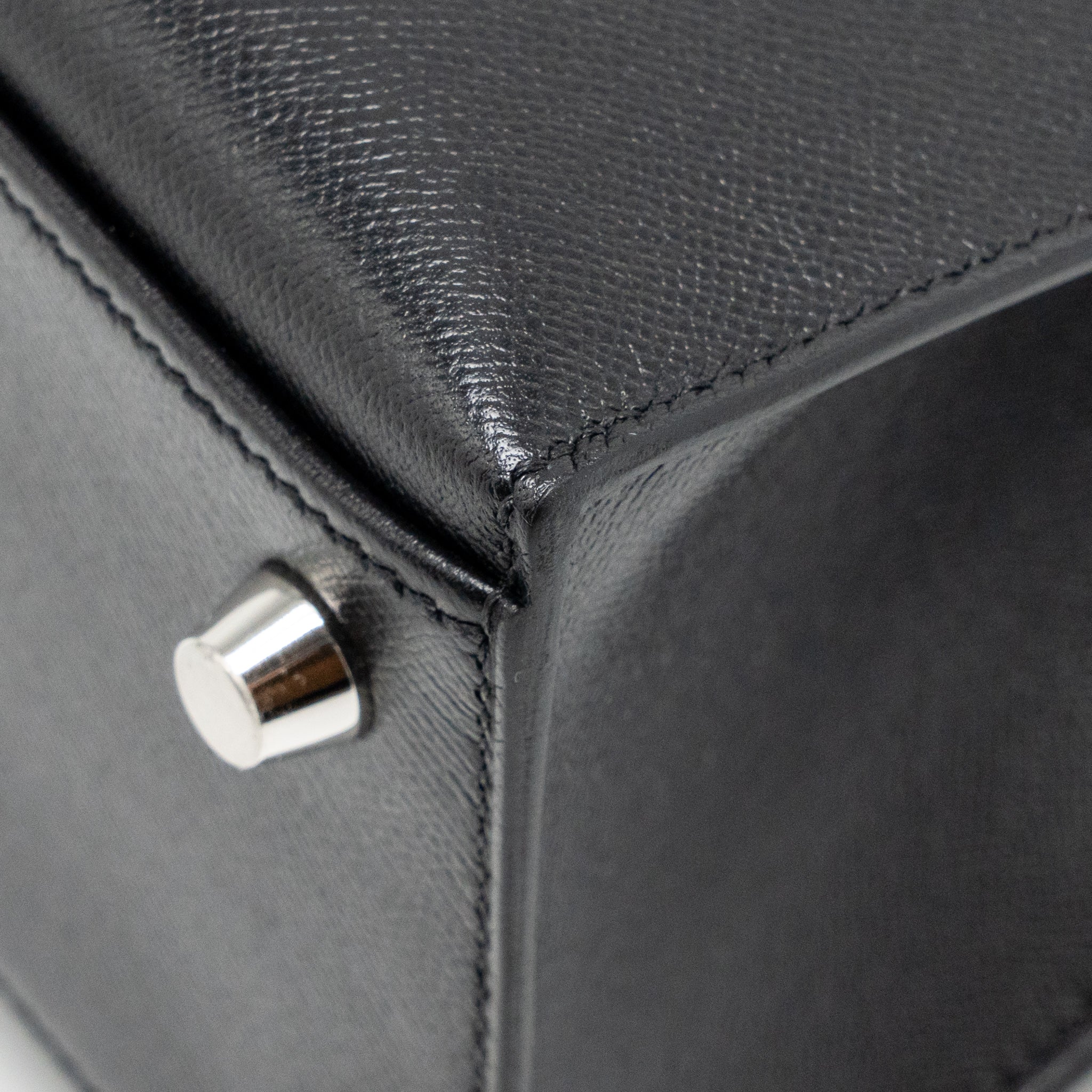 Hermes Touch Kelly 25 Madame / Crocodile Niloticus Black SHW Stamp U - Image 12