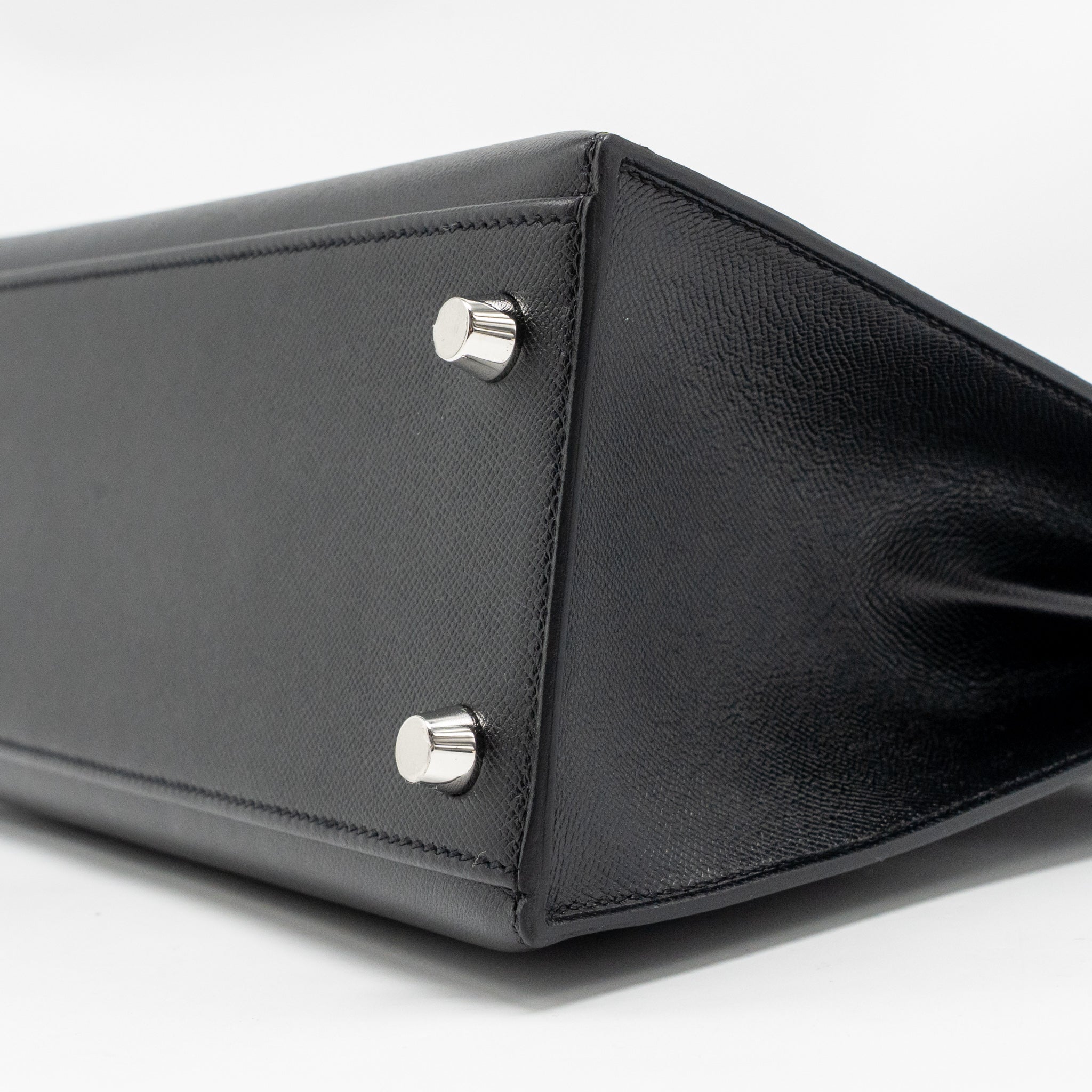 Hermes Touch Kelly 25 Madame / Crocodile Niloticus Black SHW Stamp U - Image 8