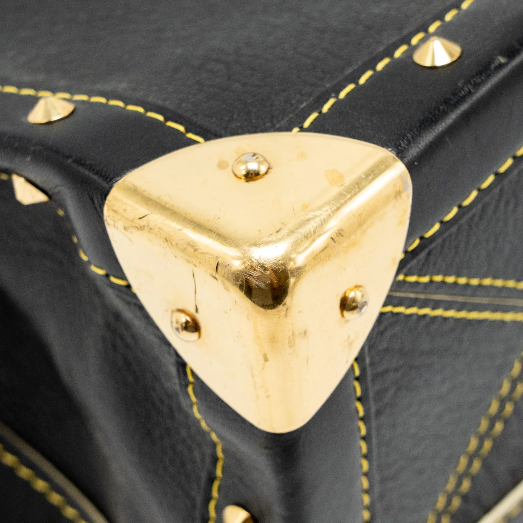 Louis Vuitton Vintage Shoulder Bag Black GHW - Image 11