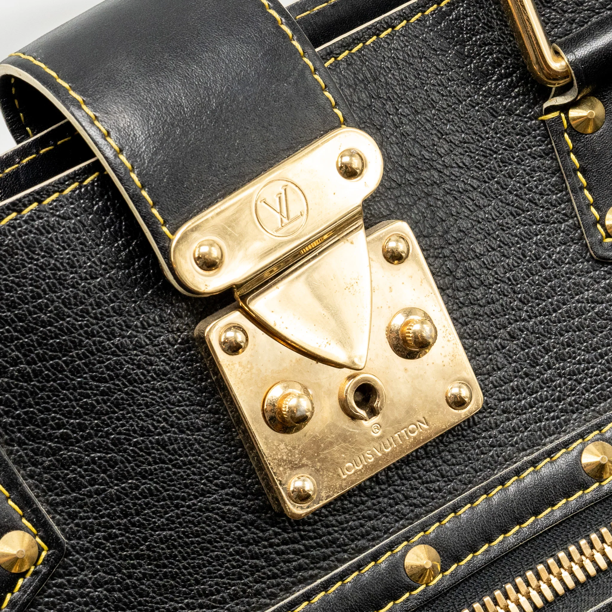 Louis Vuitton Vintage Shoulder Bag Black GHW - Image 13