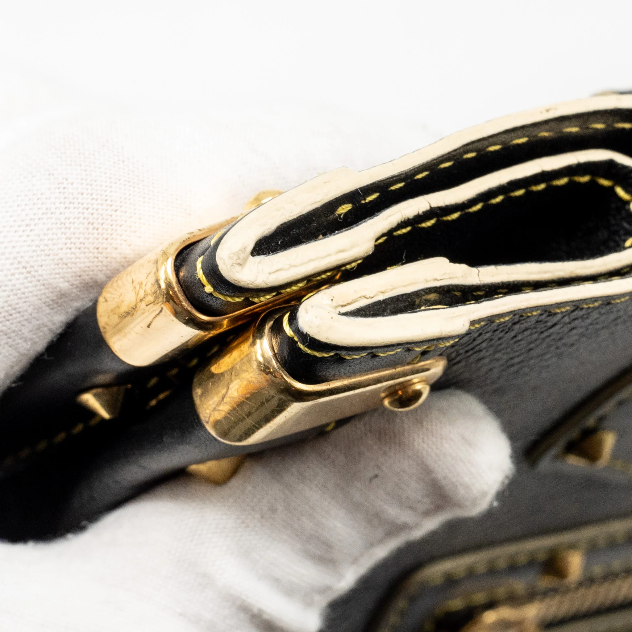 Louis Vuitton Vintage Shoulder Bag Black GHW - Image 14