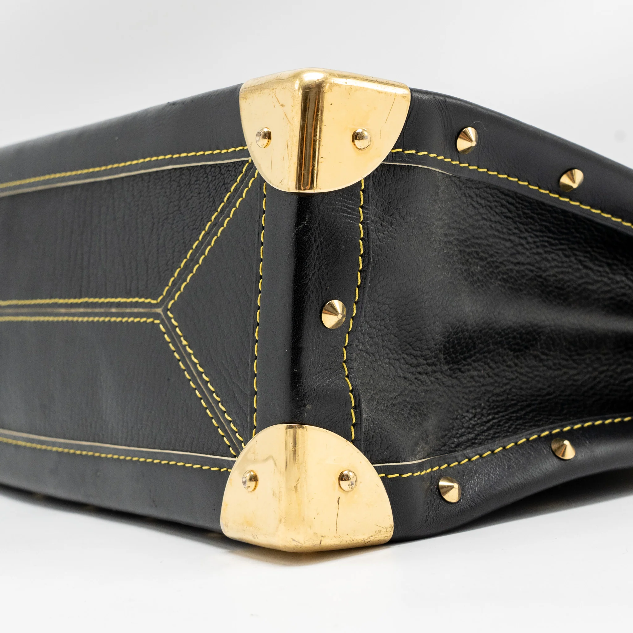 Louis Vuitton Vintage Shoulder Bag Black GHW - Image 7