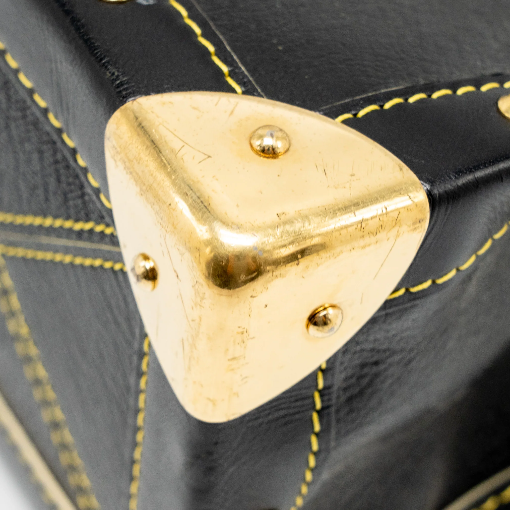 Louis Vuitton Vintage Shoulder Bag Black GHW - Image 8