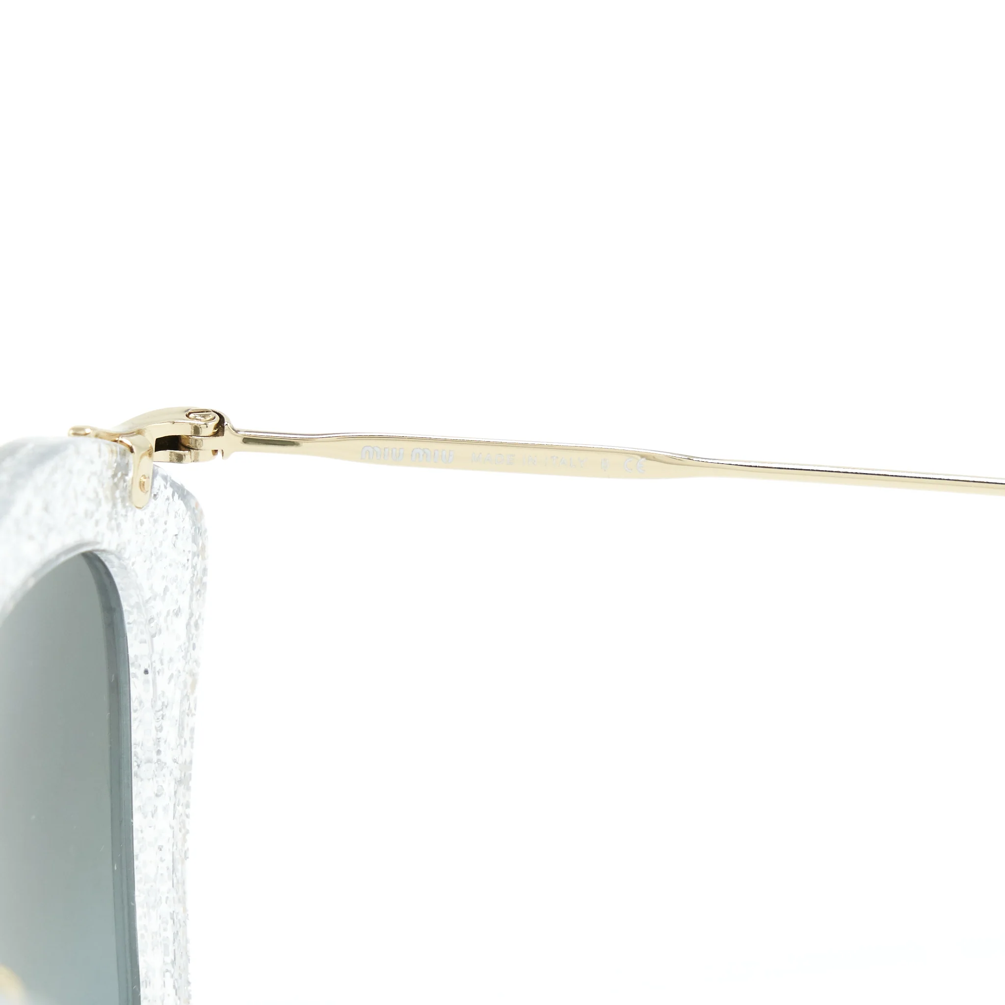 Miumiu silver tone sunglasses - Image 3