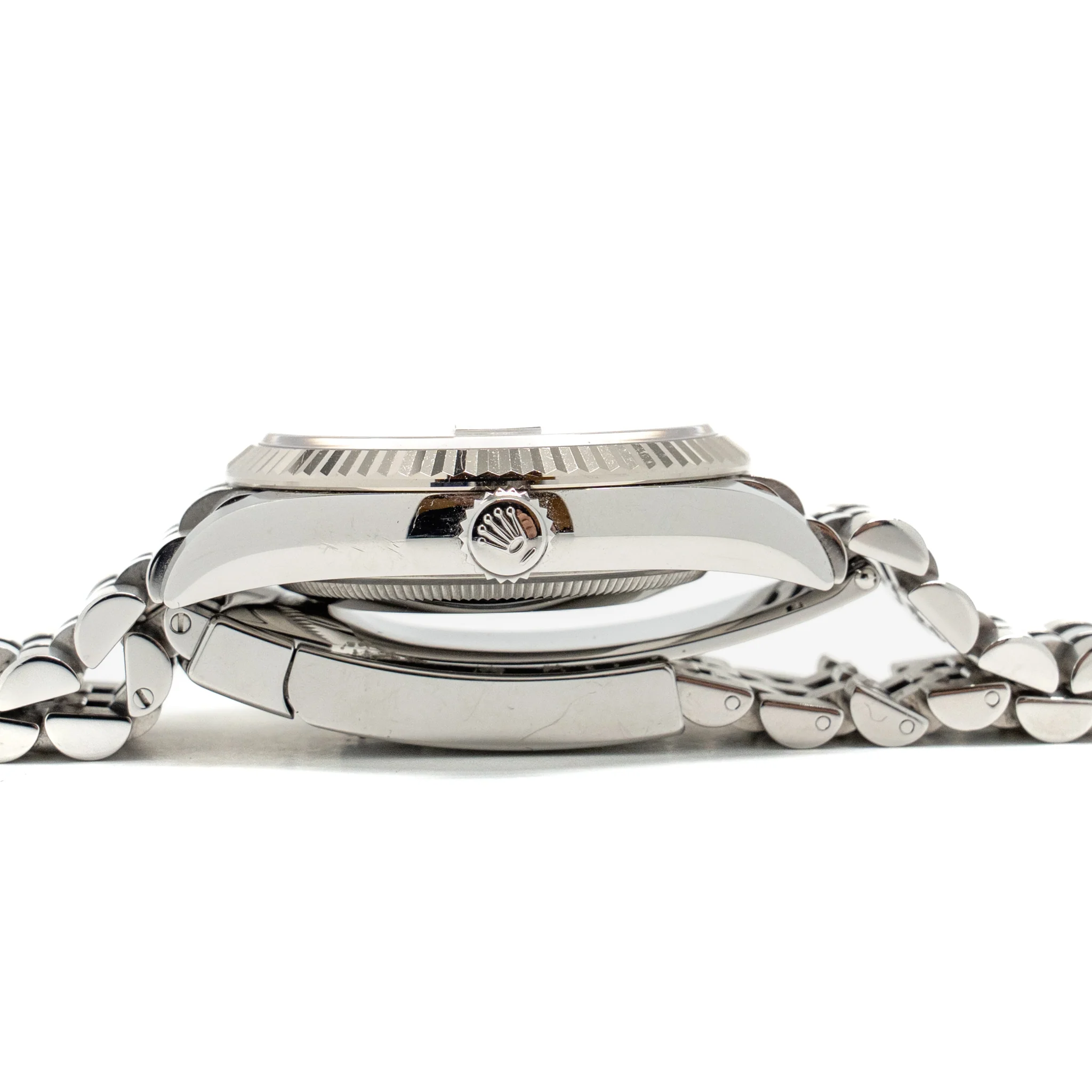 Rolex Datejust 36 Oyster Perpetual Oystersteel/White Gold, Bright Black Set with Diamonds Dial, Jubilee Bracelet, Model 126234-0027 - Image 3