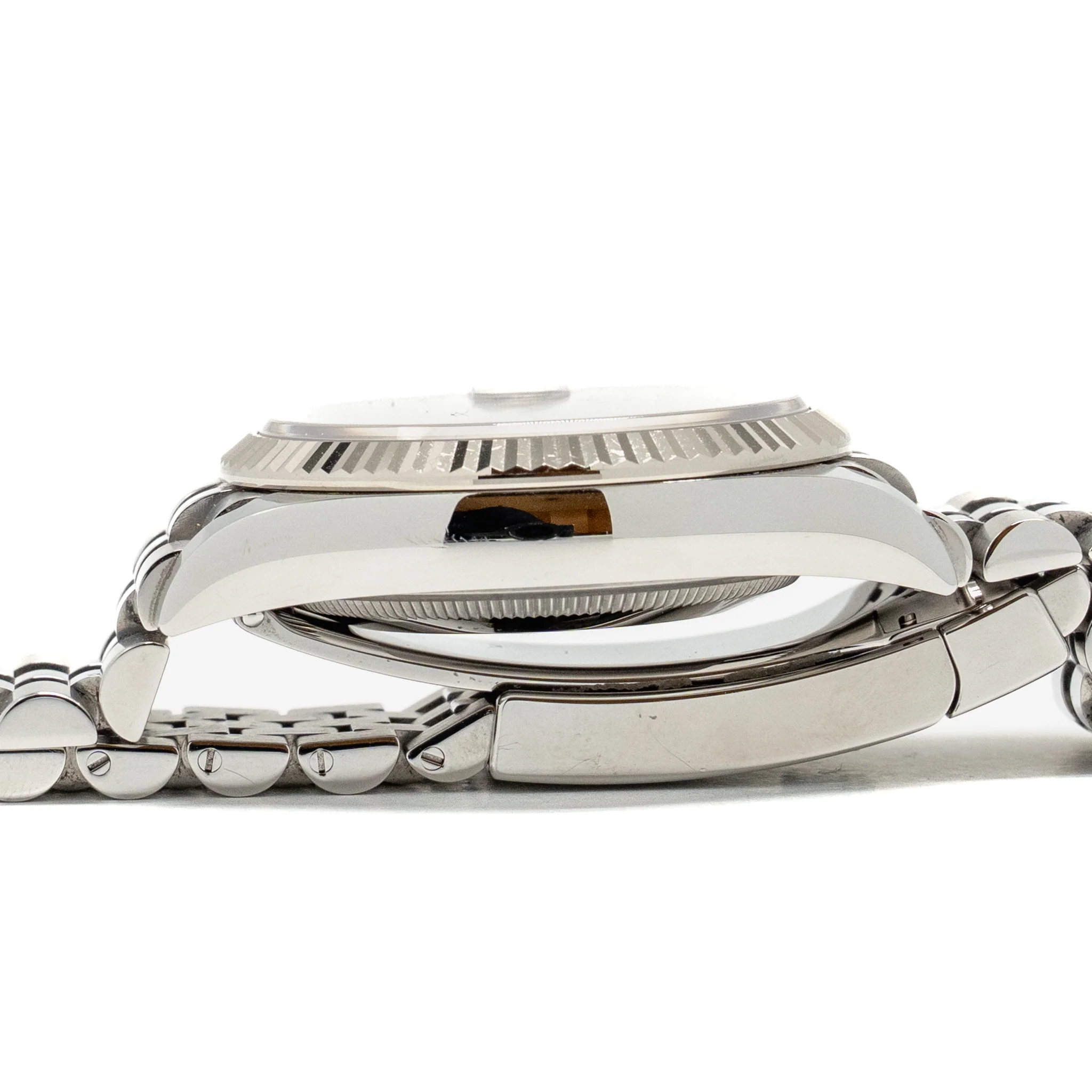 Rolex Datejust 36 Oyster Perpetual Oystersteel/White Gold, Bright Black Set with Diamonds Dial, Jubilee Bracelet, Model 126234-0027 - Image 4