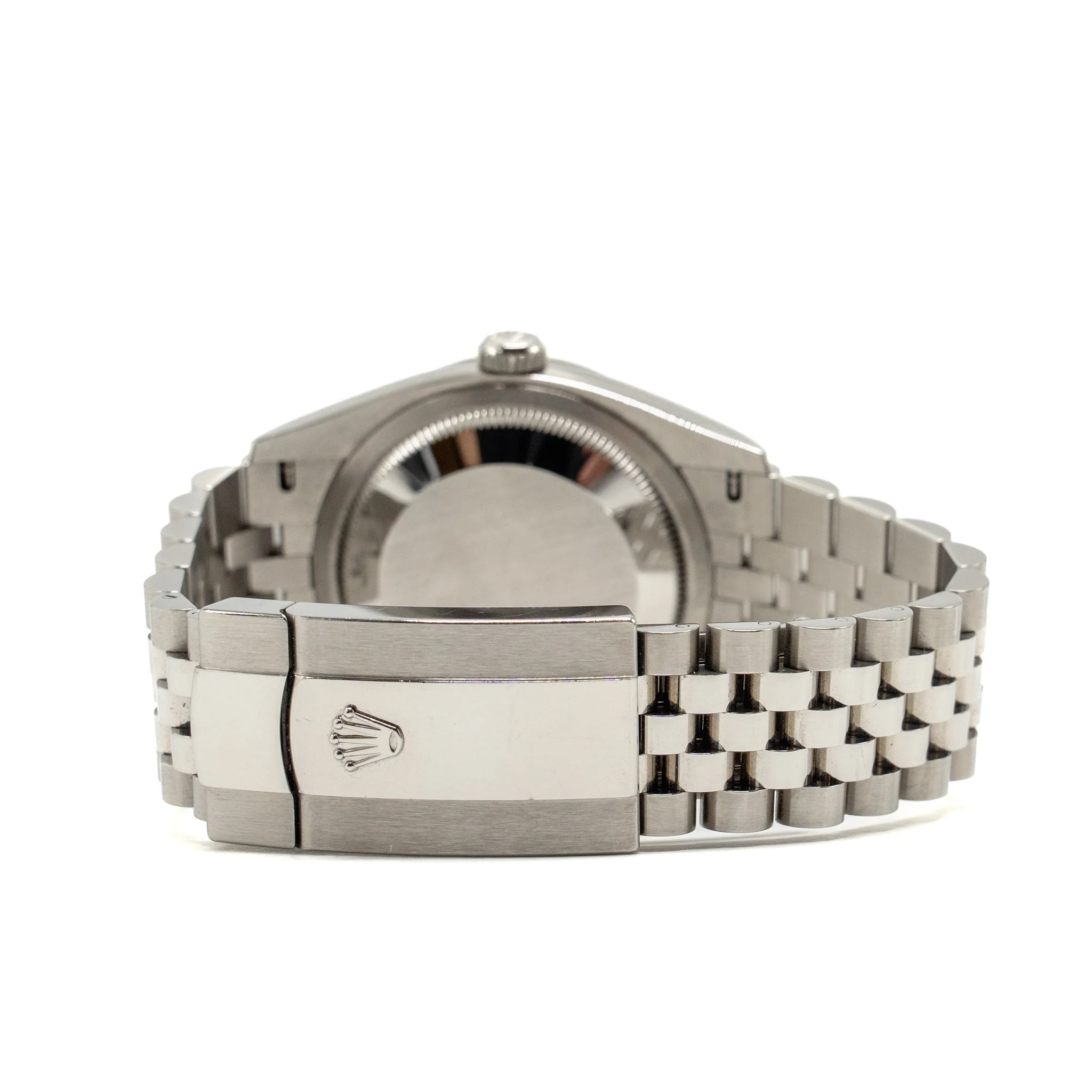 Rolex Datejust 36 Oyster Perpetual Oystersteel/White Gold, Bright Black Set with Diamonds Dial, Jubilee Bracelet, Model 126234-0027 - Image 6