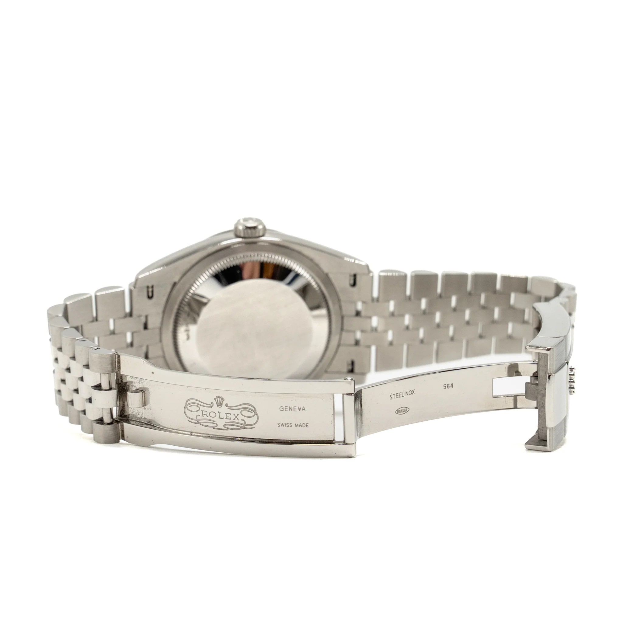 Rolex Datejust 36 Oyster Perpetual Oystersteel/White Gold, Bright Black Set with Diamonds Dial, Jubilee Bracelet, Model 126234-0027 - Image 7