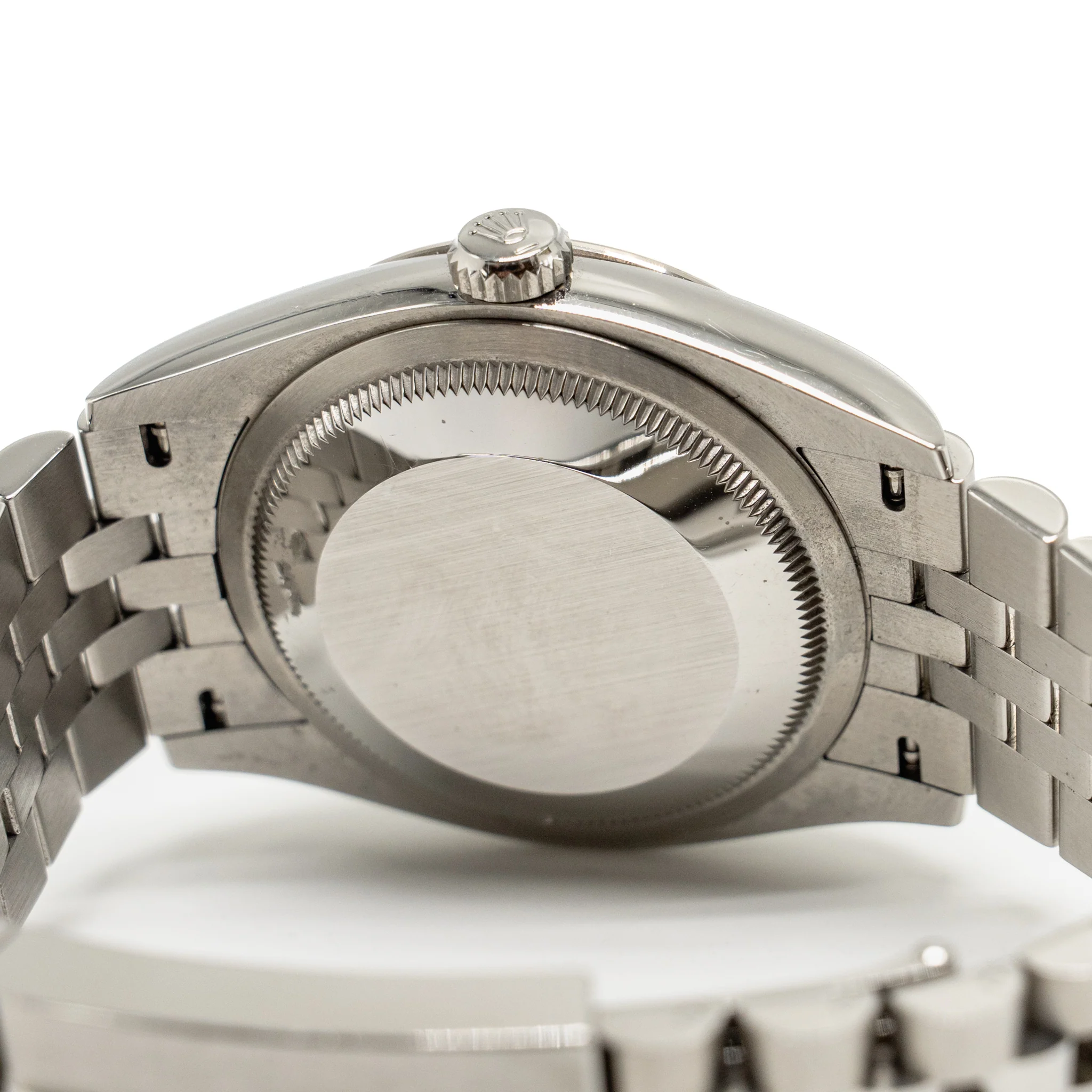 Rolex Datejust 36 Oyster Perpetual Oystersteel/White Gold, Bright Black Set with Diamonds Dial, Jubilee Bracelet, Model 126234-0027 - Image 8