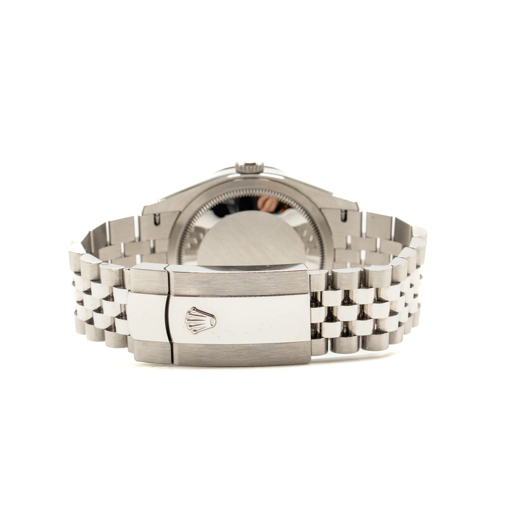 Rolex datejust 36mm Oystersteel/White gold bright black, diamond-set dial jubilee bracelet M: 126234 - Image 6