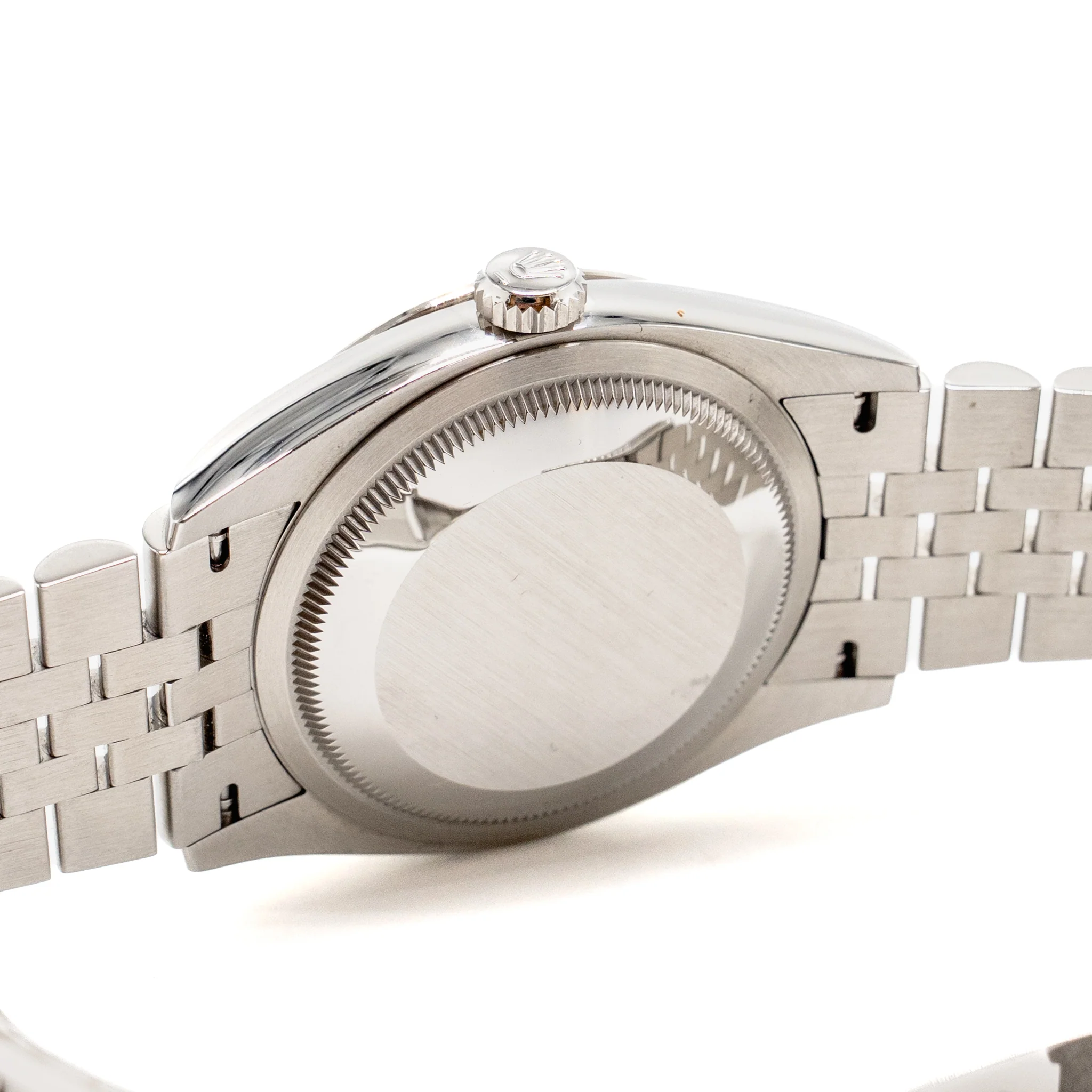 Rolex datejust 36mm Oystersteel/White gold bright black, diamond-set dial jubilee bracelet M: 126234 - Image 8