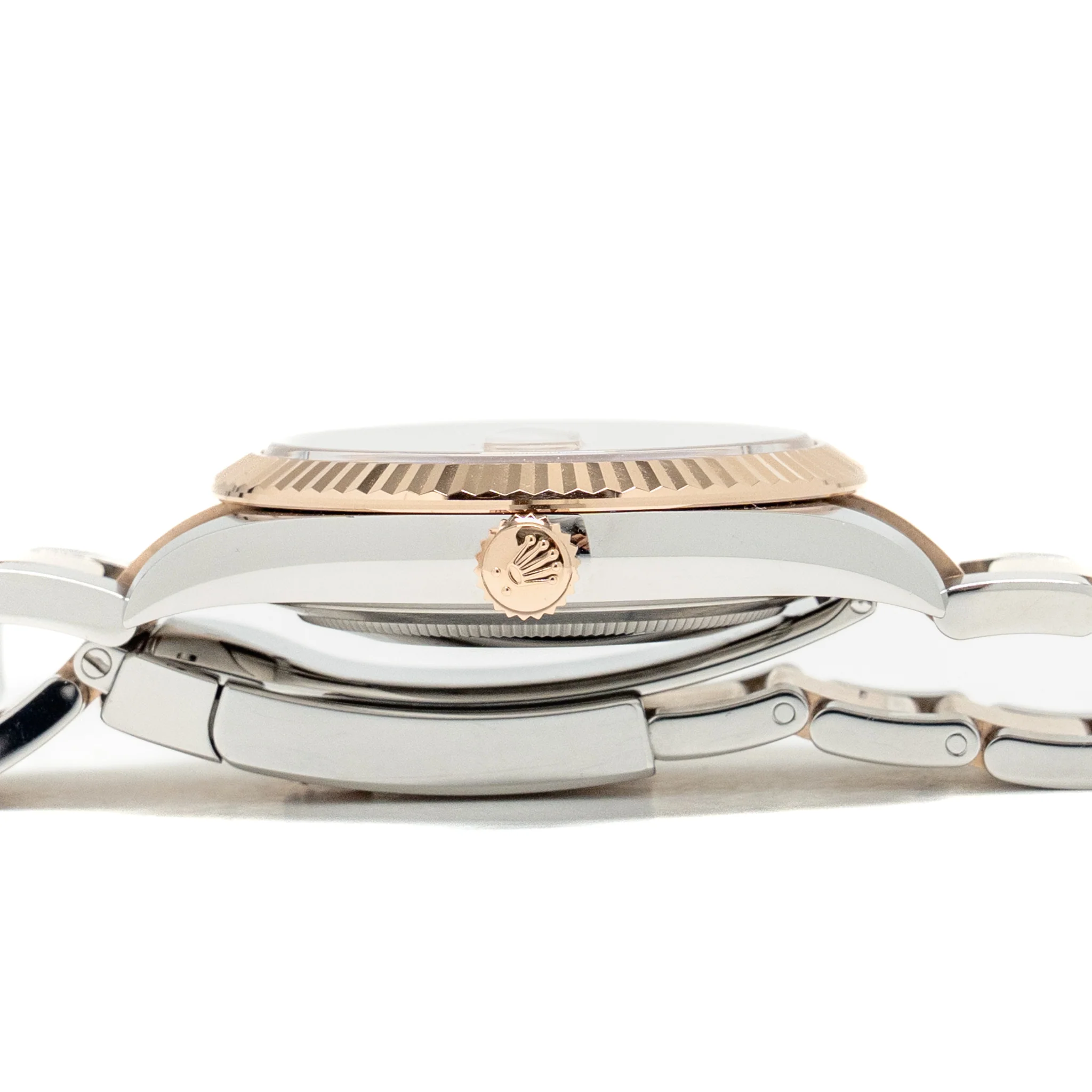 Rolex Datejust 41mm oystersteel and everose gold sun dust diamond set dial model: 126331-0007 - Image 3